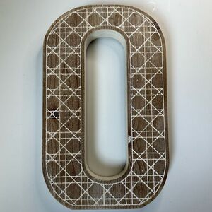 New Rustic Decorative Farmhouse Wooden Letter “O”
